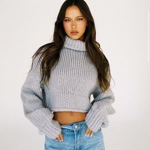 Tiger mist Leonardo knit jumper grey charcoal